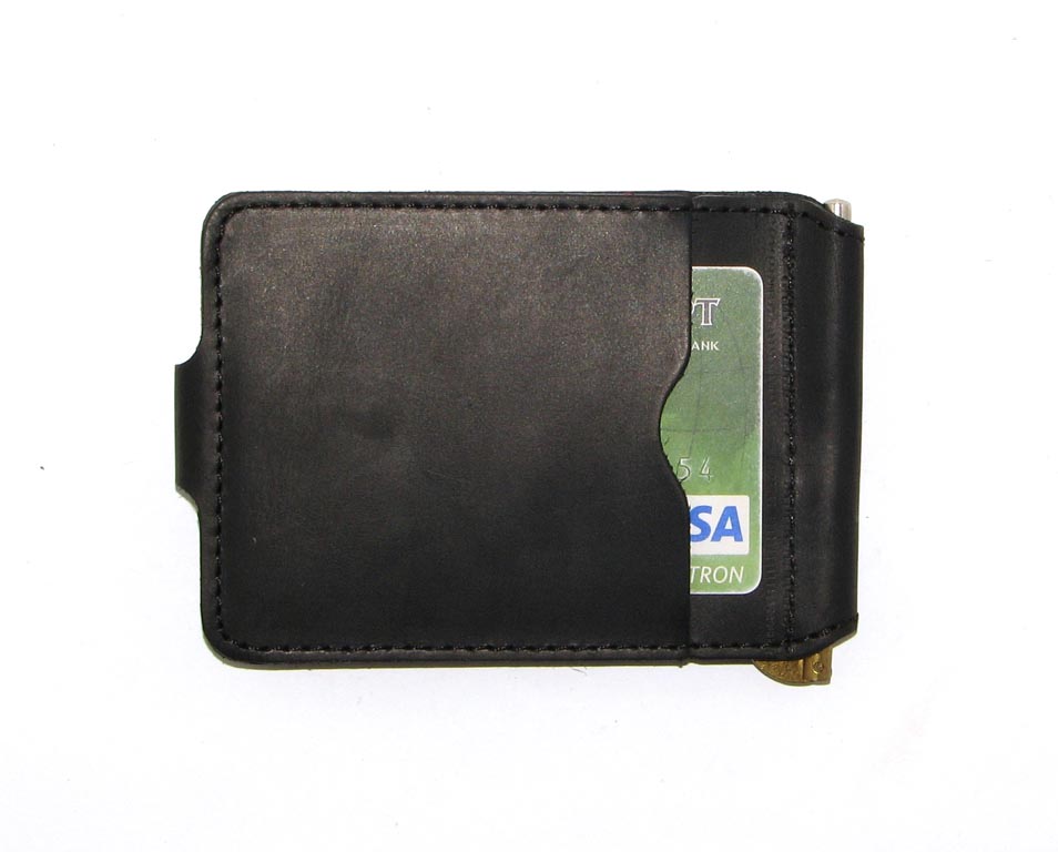 Шкіряний Затиск для Грошей DNK Leather Затиск-H чорний Шкіряний Затиск для Грошей DNK Leather Затиск-H чорний